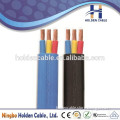 High end electric flat submersible deep well pump cable